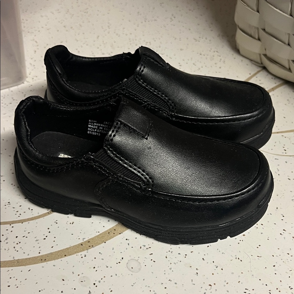 Elegant Black Kids Dress Shoes